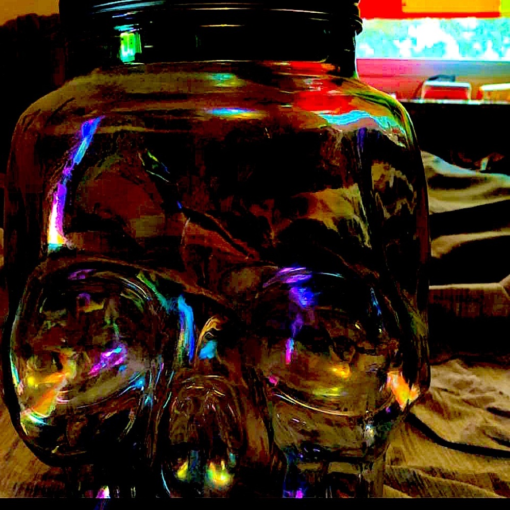Glass water jug